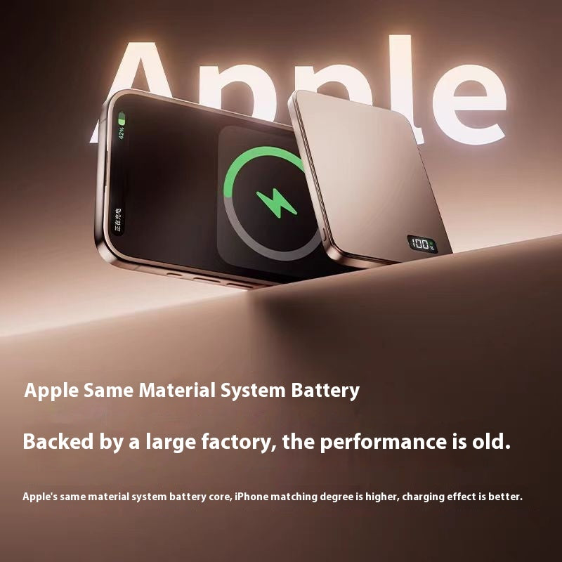 Ultra-thin Wireless Magnetic Mobile Power Bank for external watch charging