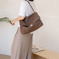 Crossbody Full-grain Sac de navette en cuir élégant