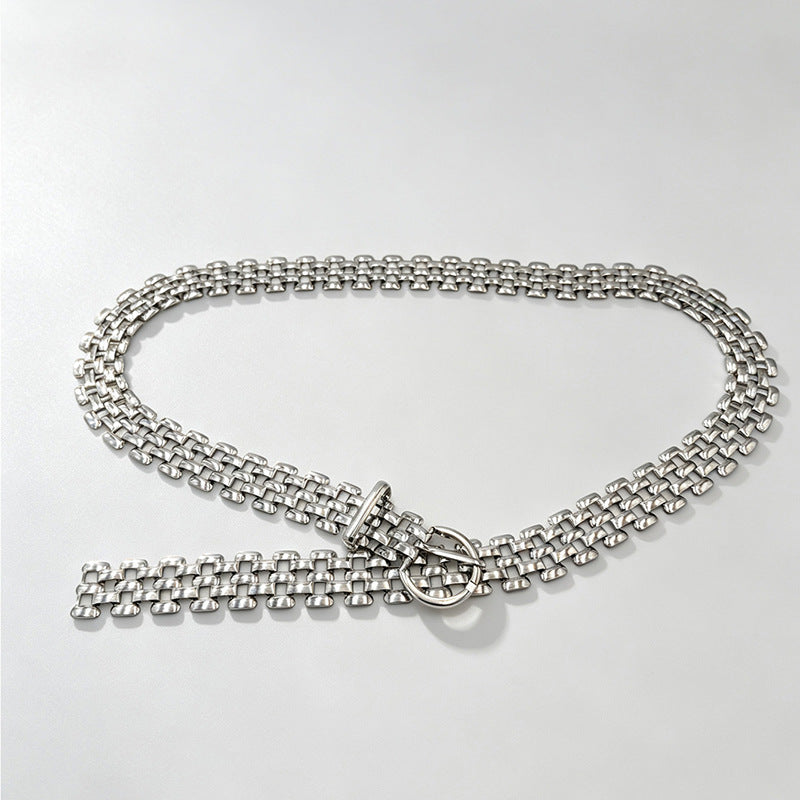 Ceinture de taille de chaîne en métal pour les femmes