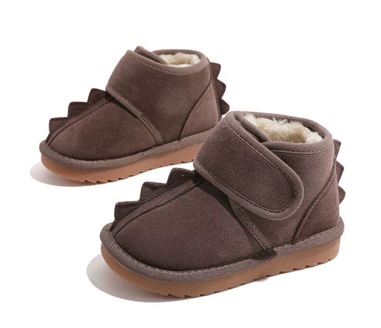 Bottes de neige bébé style nord-est avec doublure en polaire pour l'hiver