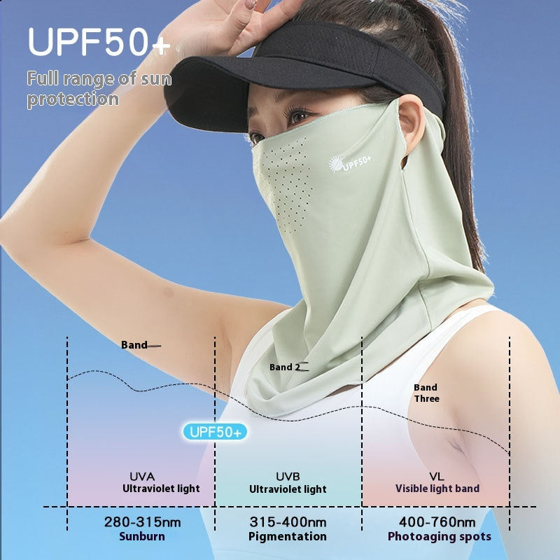 Masque Femme Riding UV Protection Cou Suspension oreille