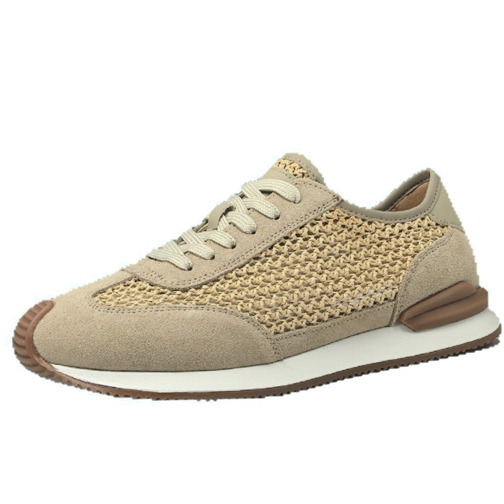 Hommes Respirant Versatile Cuir Chaussures Casual