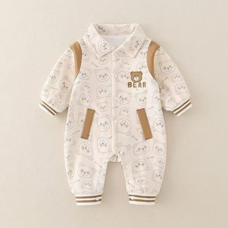 Bébés Vêtements de dessus d'automne à deux couches Baby Onesie