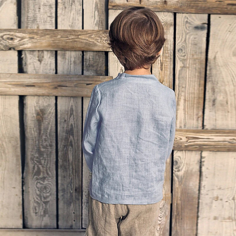 Top à manches longues pour bébé de style occasionnel tout en douceur