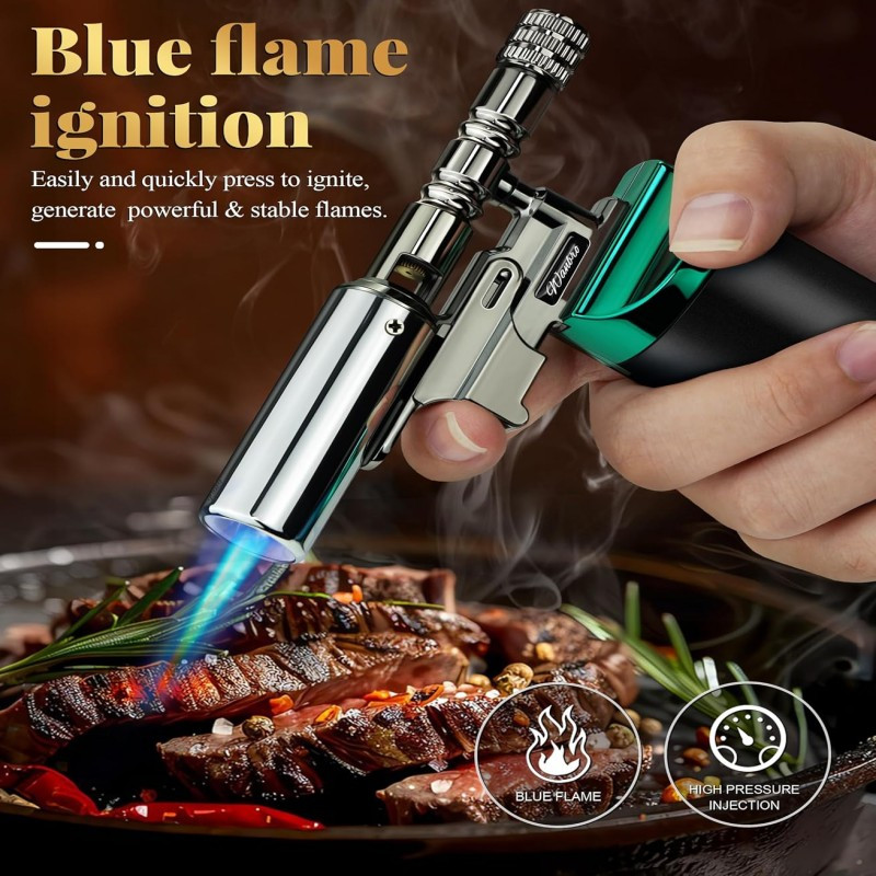 Torche Butane Flamme réglable coupe-vent