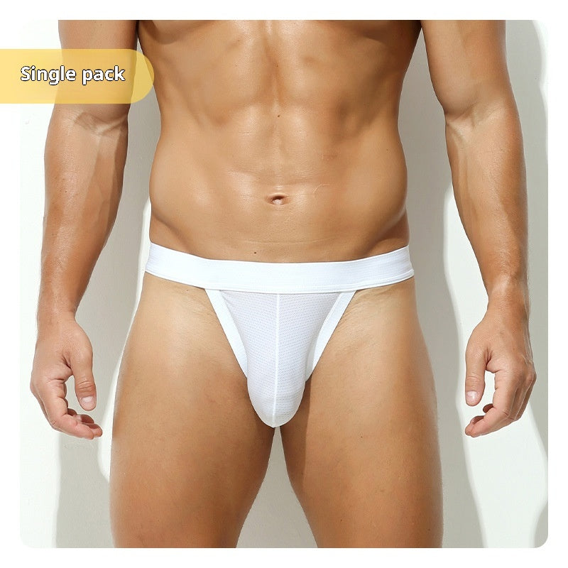 Les slips haute coupe pour hommes montrent les sous-vêtements sexy du Triangle Big Nylon