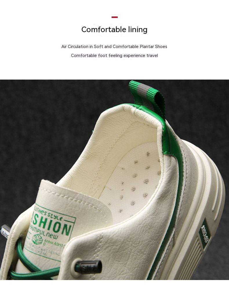 Style coréen Fashionable All-match Blanc Chaussures Homme mince Casual Respirant Toile Sneaker