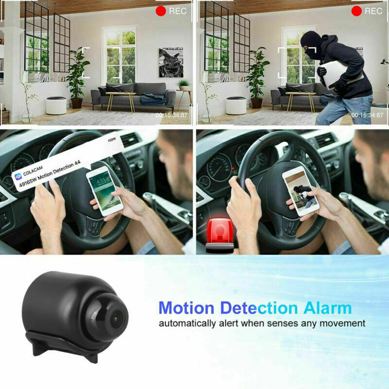 Gratuit 64G HD caméra cachée Spy Nanny sans fil Wifi Maison Sécurité nuit vision HD 1080P