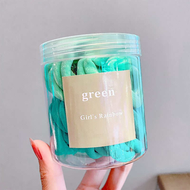 Anneau de serviette de bande de couleur en boîte très élastique