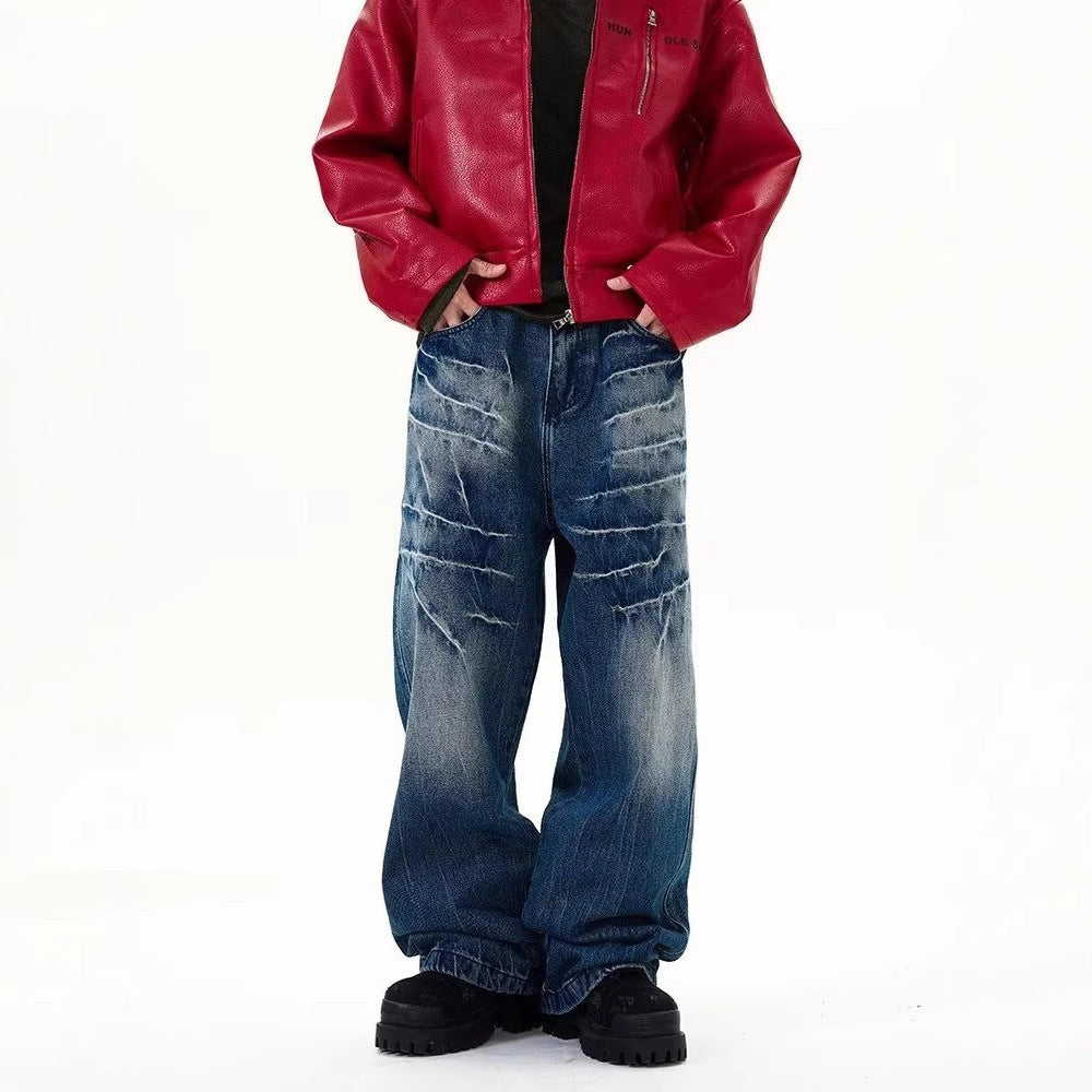 Hommes en forme d'Edgy-chic Jeans droites