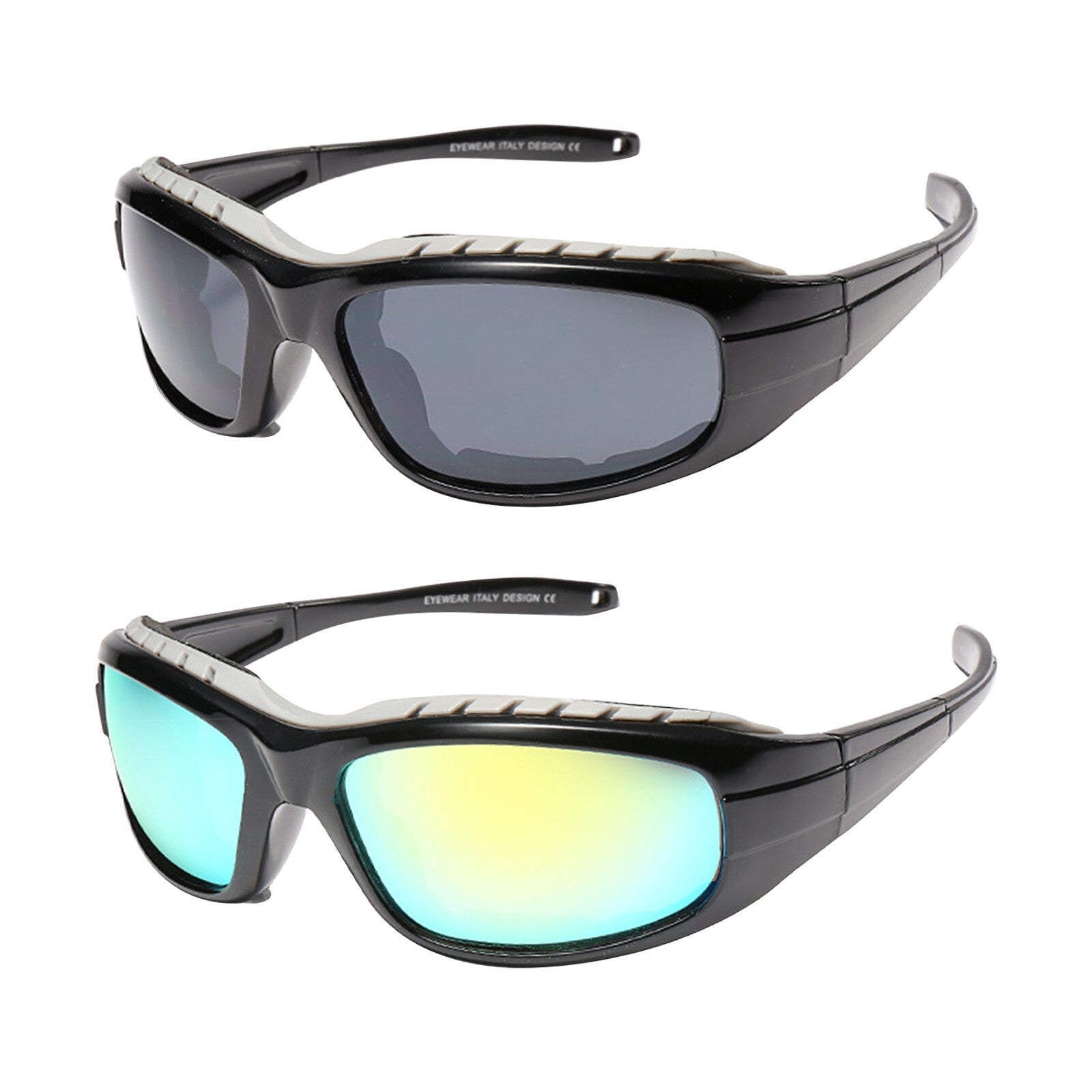 Lunettes de soleil à vélo Chopper Lunettes de sport de plein air pour hommes femmes Wrap autour UV400 Protecti