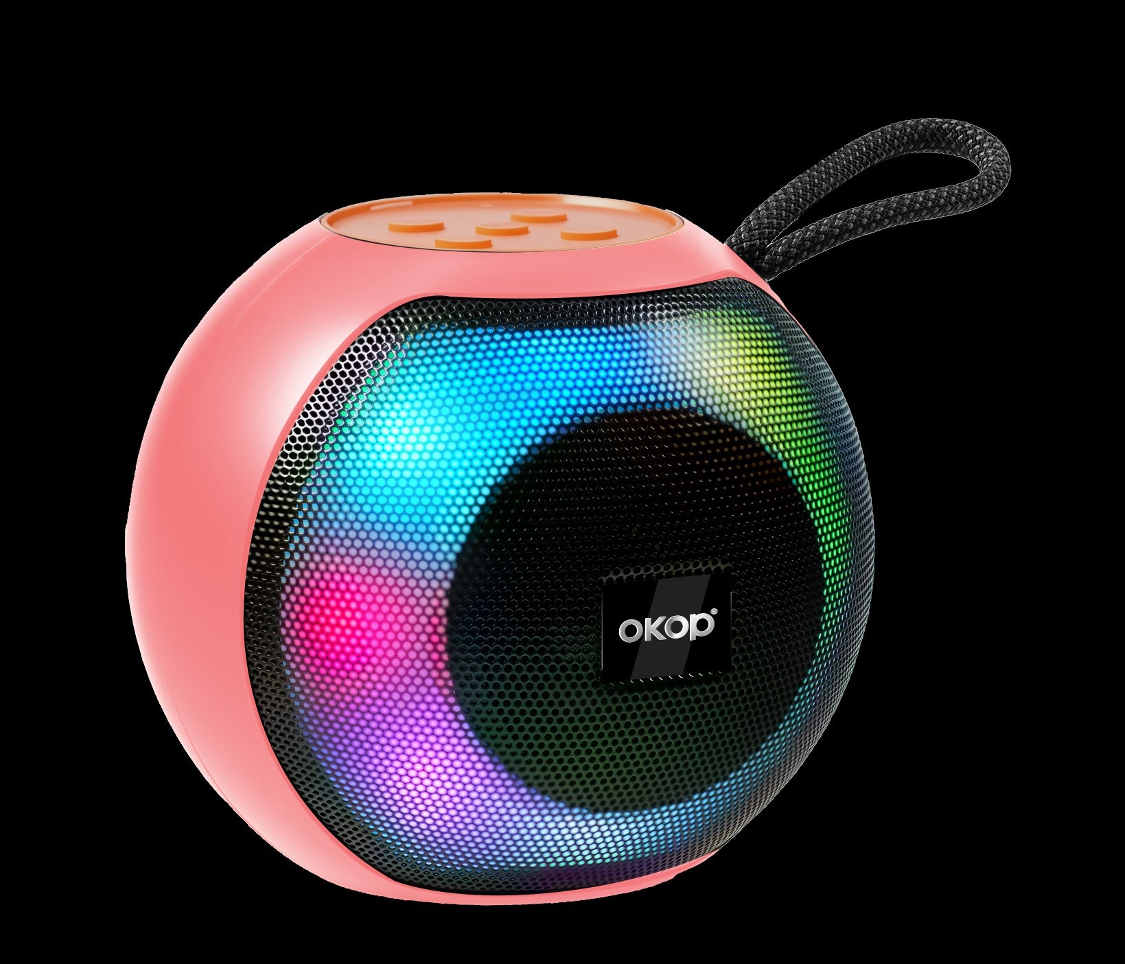 KP-586 Haut-parleur Bluetooth sans fil le plus vendu avec poignée portable et RGB Lighting Compa