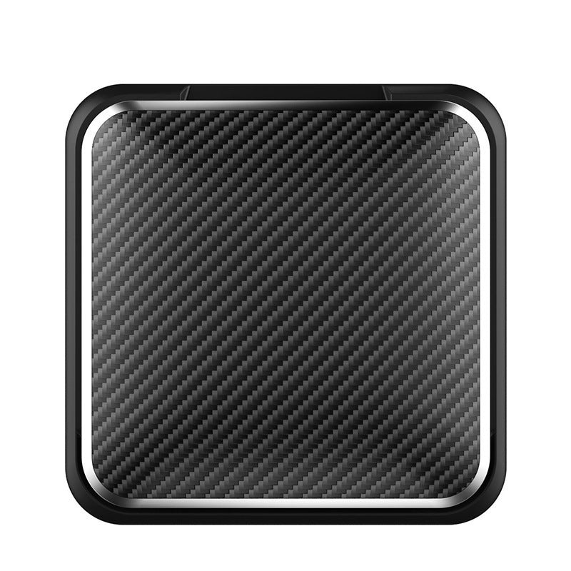Support en silicone à motif fibre de carbone