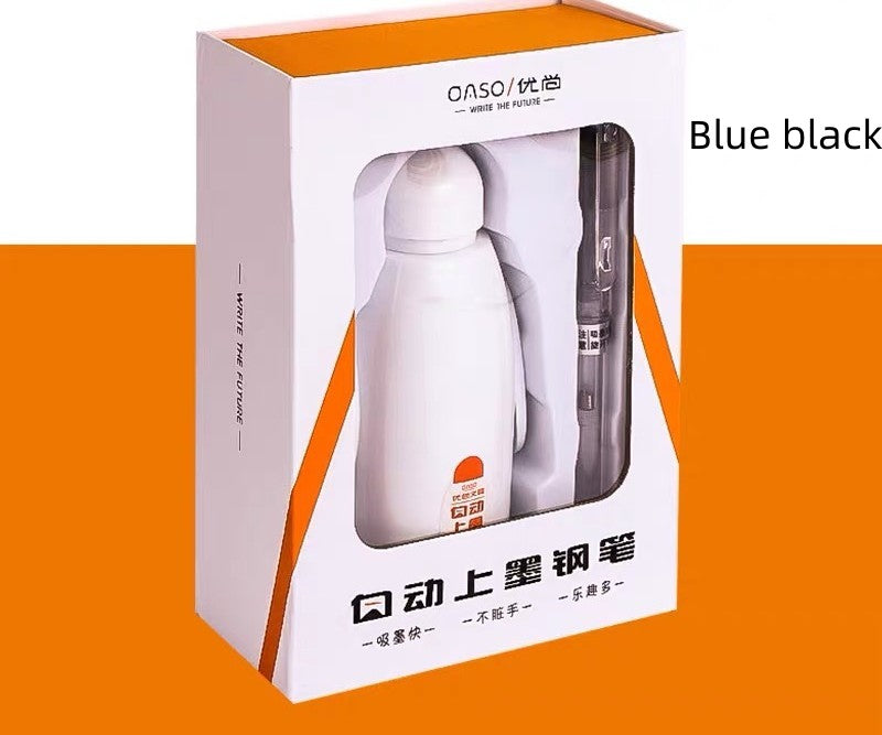 Youshang Big White Automatic Enk On Ink Blotting Pen étudiants