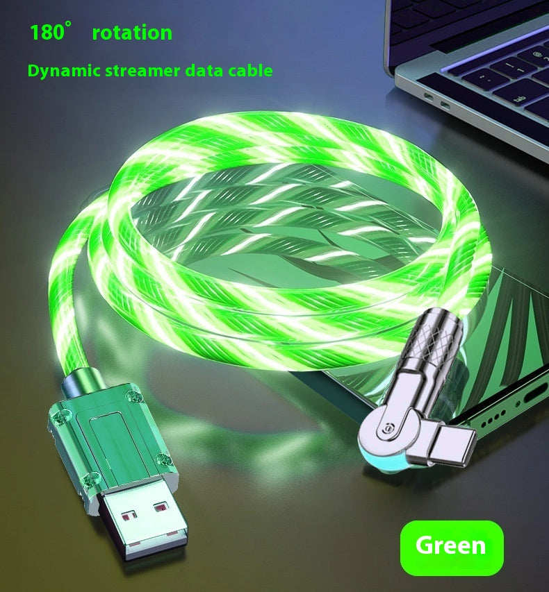 Colorful Cheval Racing Light Car Atmosphère Fil de charge Super rapide