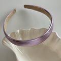 Silver Shiny Thin Surface Hair Hoop for Women