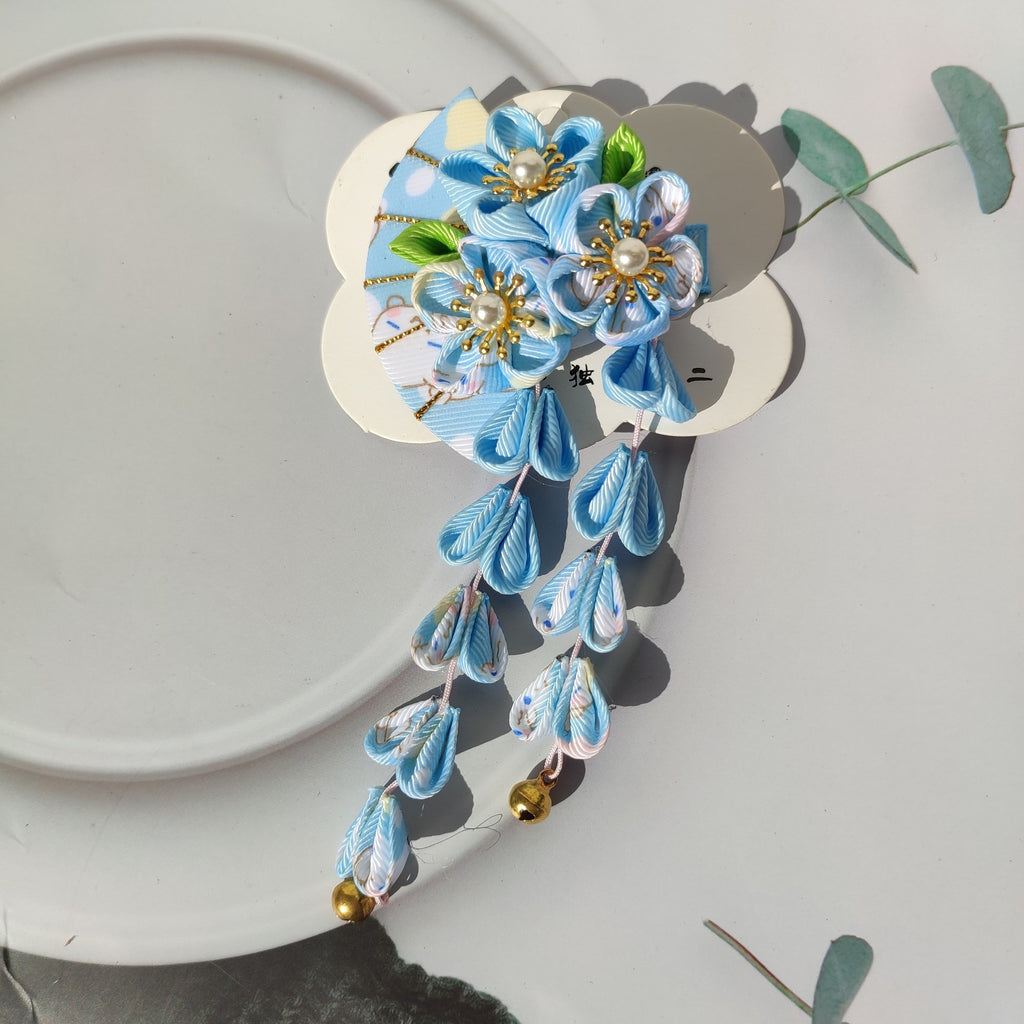 Japanese-style floral hair stick
