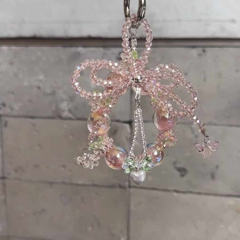 Sweet Bow Perled Téléphone portable Charm suspendu