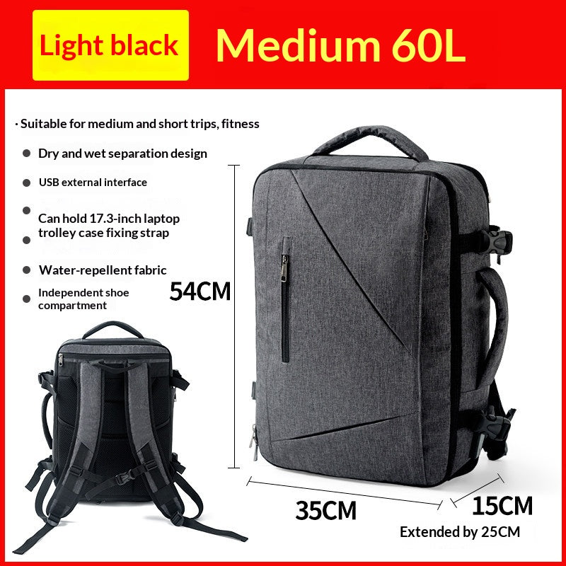 Travel Man Sac à dos de voyage extra-grande capacité