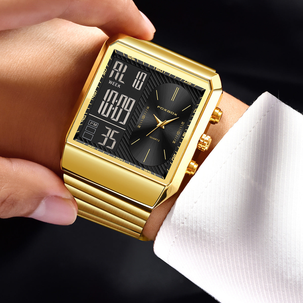 Montre Quartz pour homme élégante et polyvalente