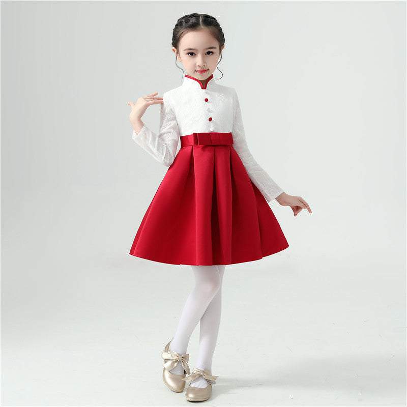 Filles Robe de danse pour les spectacles du concours de récitation