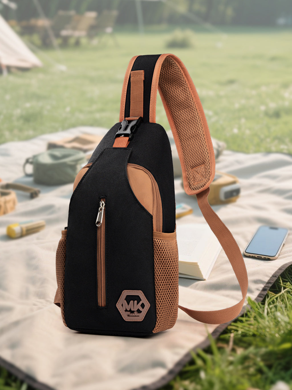 Sac Crossbody résistant à l'usure Sac à la mode de style coréen Outdoor Casual Chest Pack