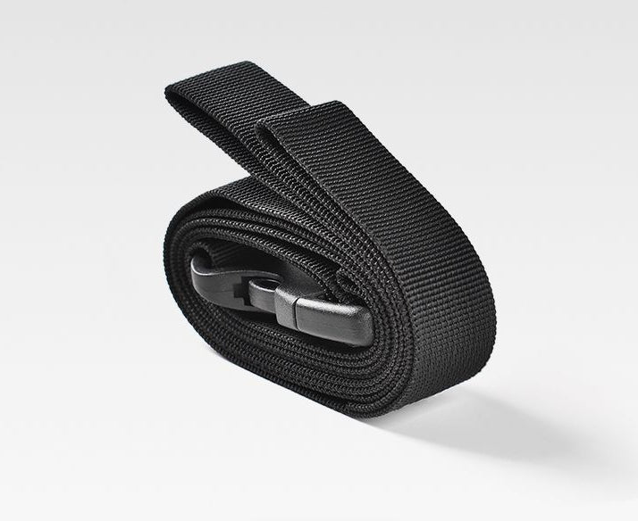 Bracelet de fixation à bagages-Boucle de sécurité double type-Black-Nylon-1 bande