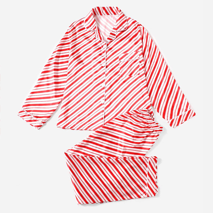 Famille de Noël Pyjamas rayés Pyjamas Vêtements de maison