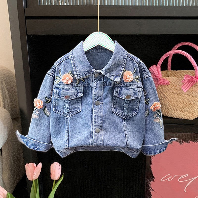 Kitten veste de denim de mode décontractée coréenne