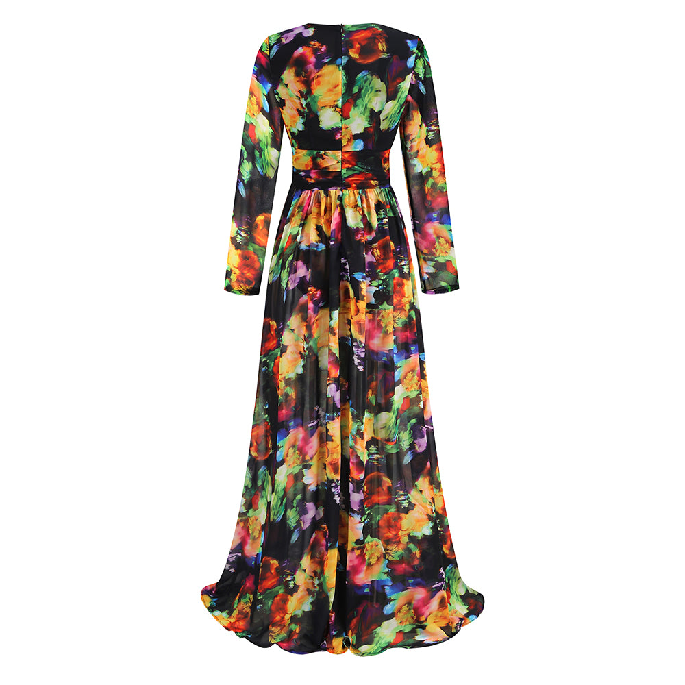 V-col Split Confort et Robe Casual
