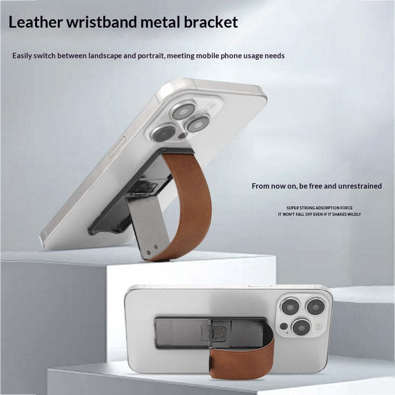 Porte-bracelet de téléphone avec dossier adhésif pliable pour l'utilisation du bureau