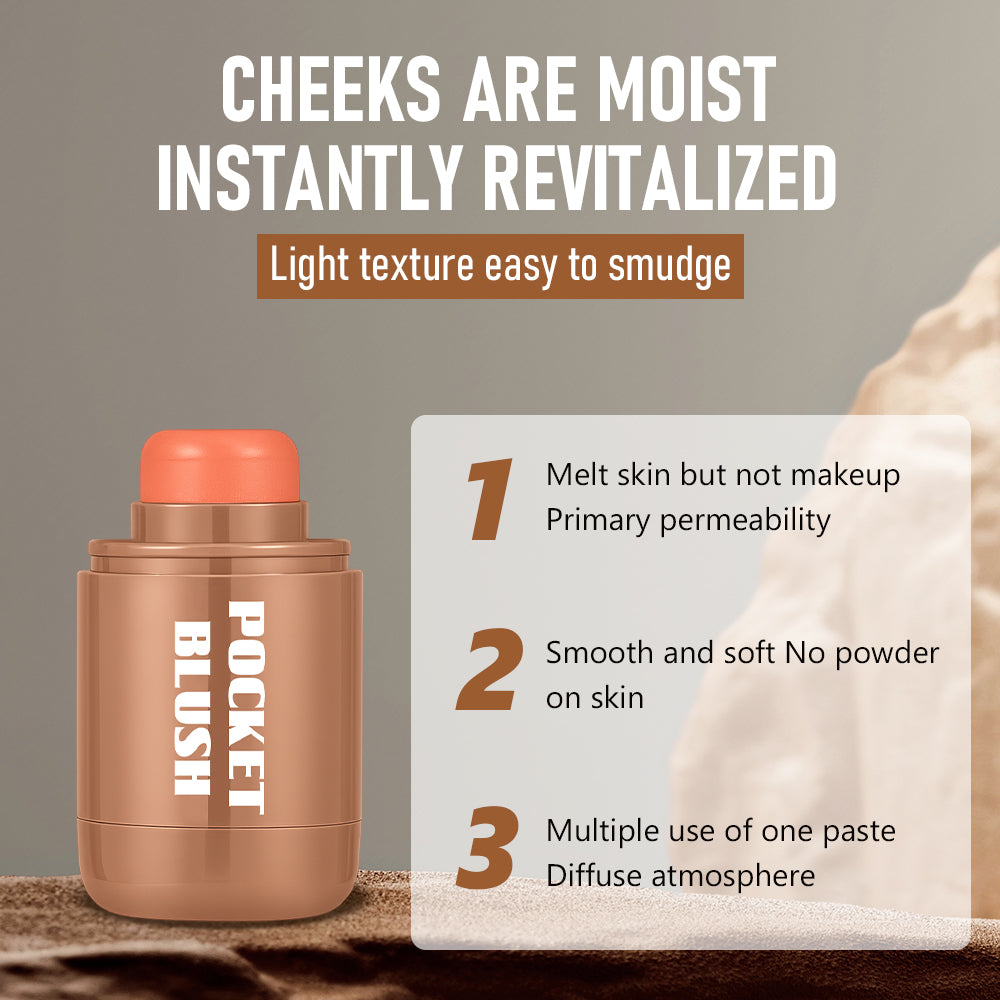 Bâton de surligneur multi-usage Glossy Blush pour lèvres et cheeks