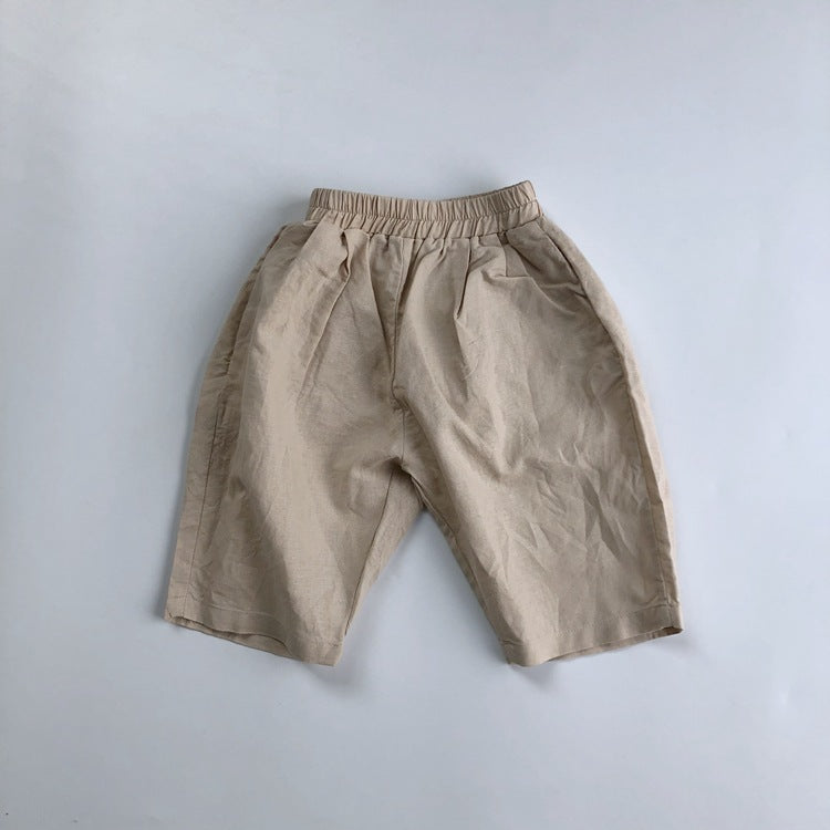 Pantalons en lin caduque pour enfants