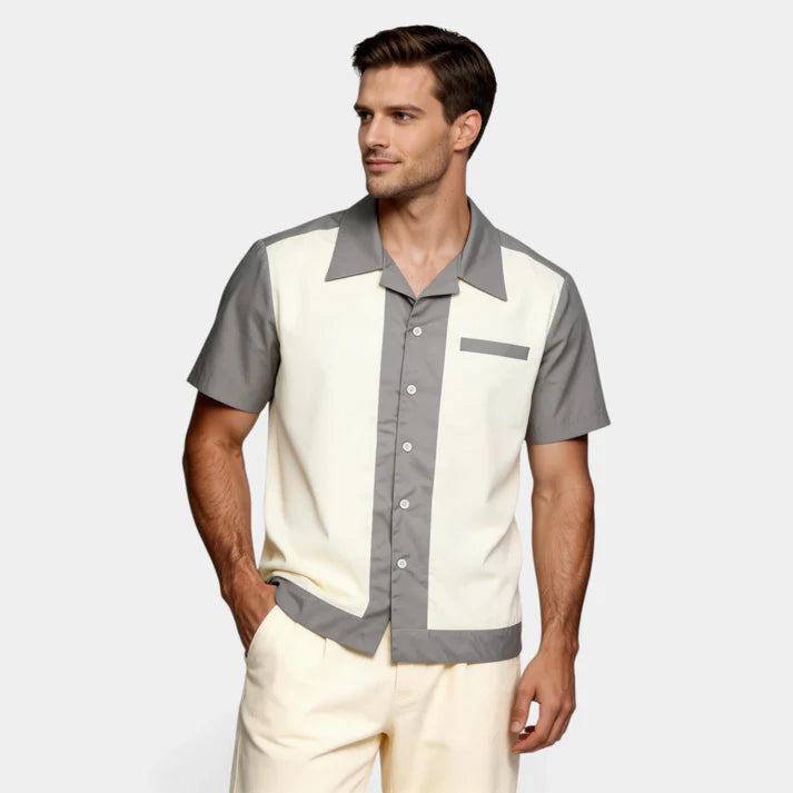 Homme Mode Casual British Design Été Chemise à manches courtes