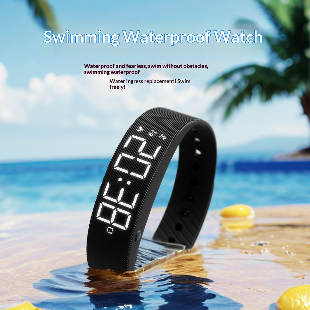 Smart Sports Watch pour les hommes et les femmes Imperméable avec la fonction Timing Silent Vibration Alar