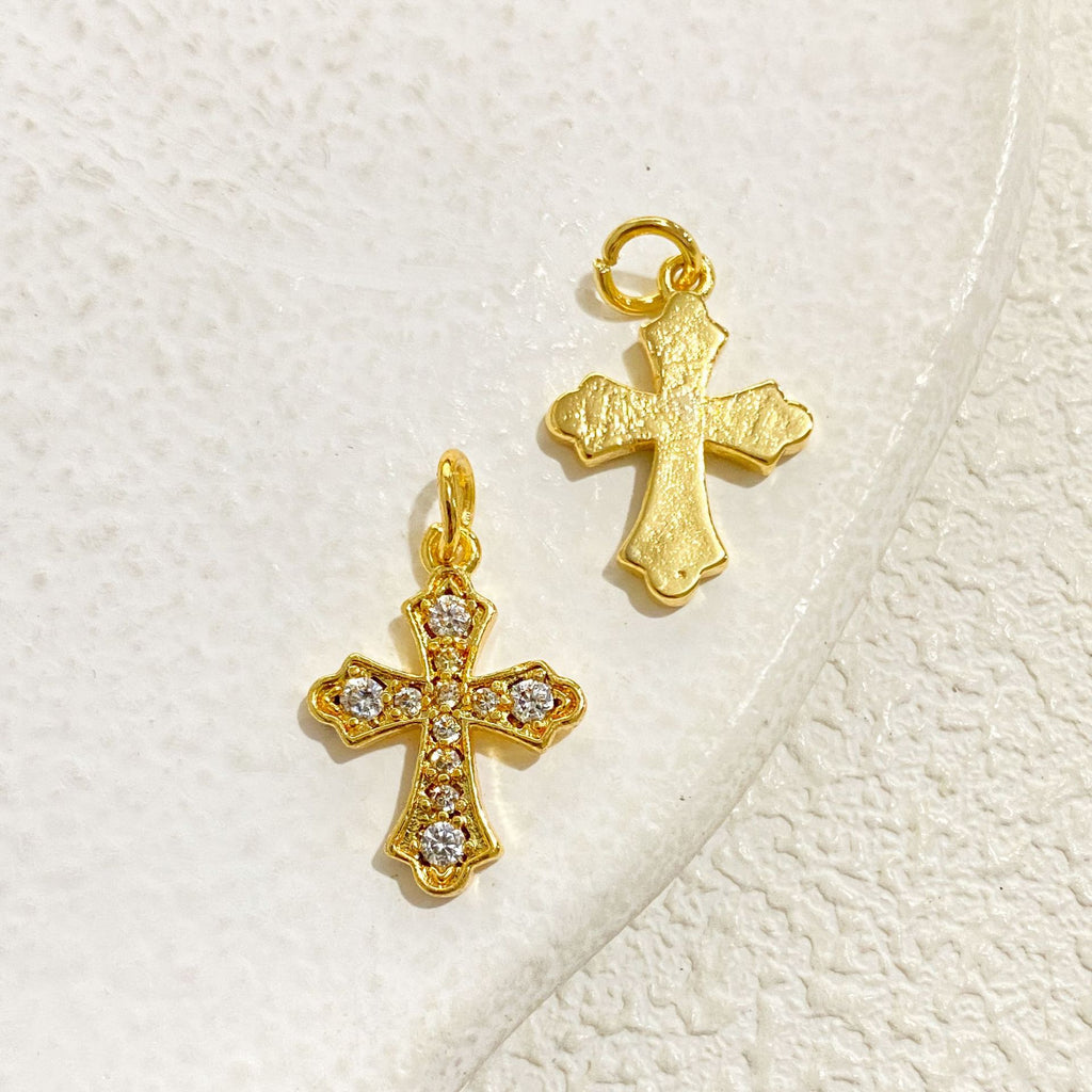 Protégeant les couleurs 14K Gold Inlaid Zircon coeur Bow de Noël et pendentif Bell