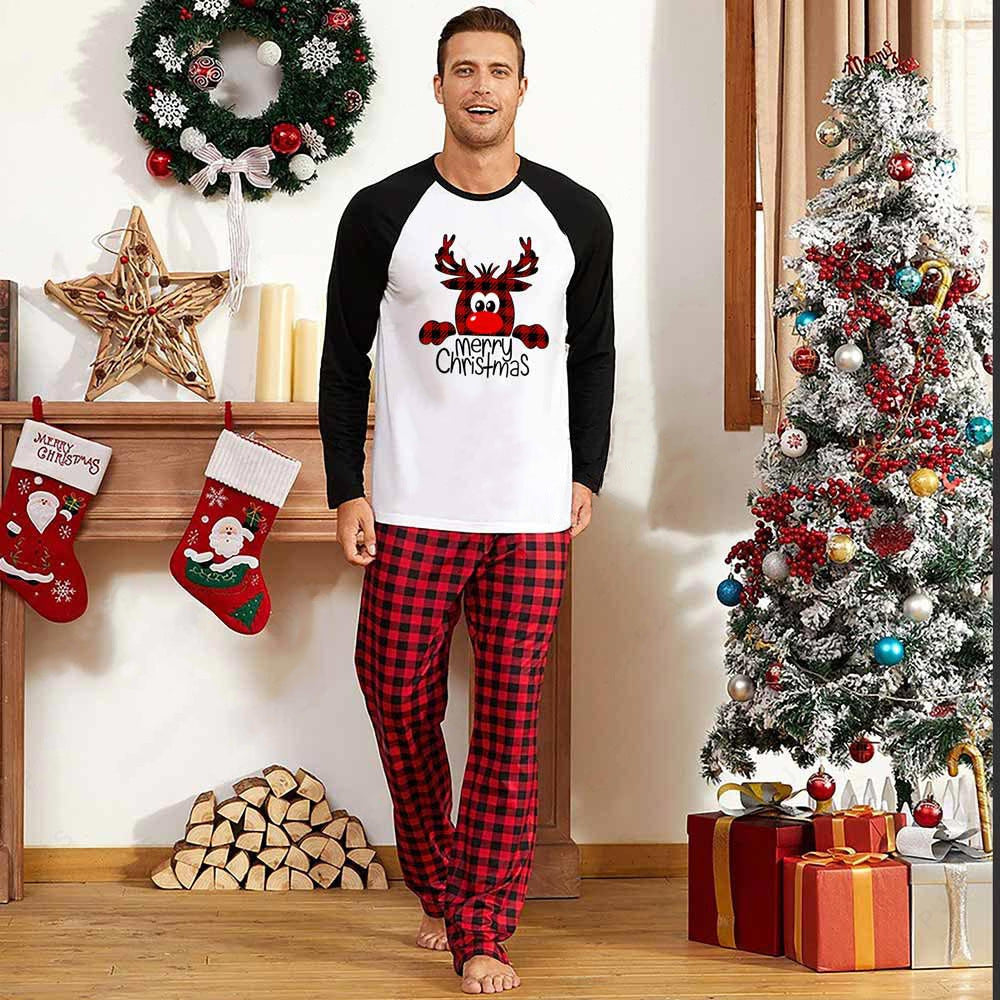 Pyjama de Noël de famille Ensembles de Matching Christmas Sleepwear parent-enfant Pjs Outfit pour Chr