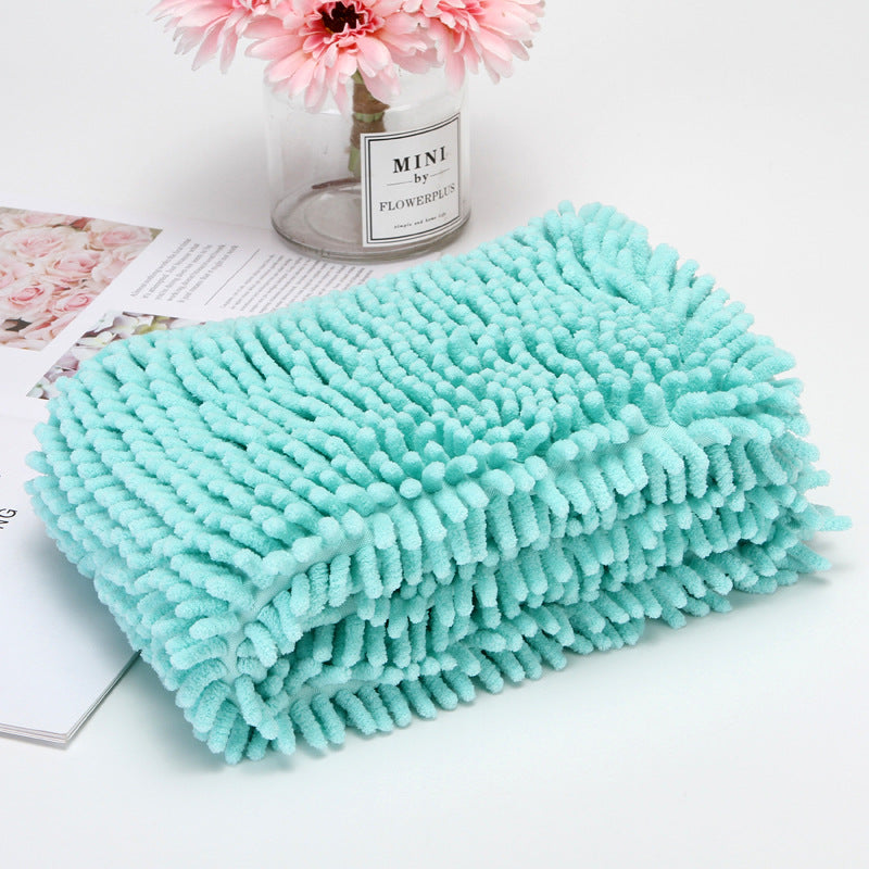 Serviette absorbante à séchage rapide pour animal de compagnie Chenille