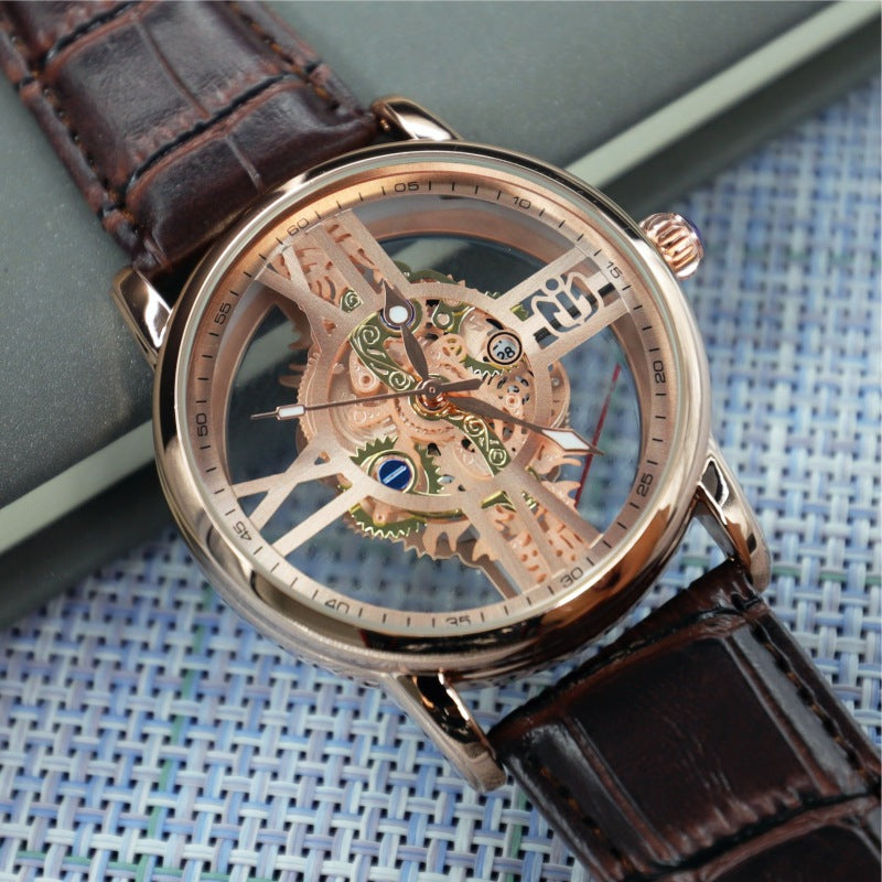 Montre de sport de style industriel-mécanique pour hommes