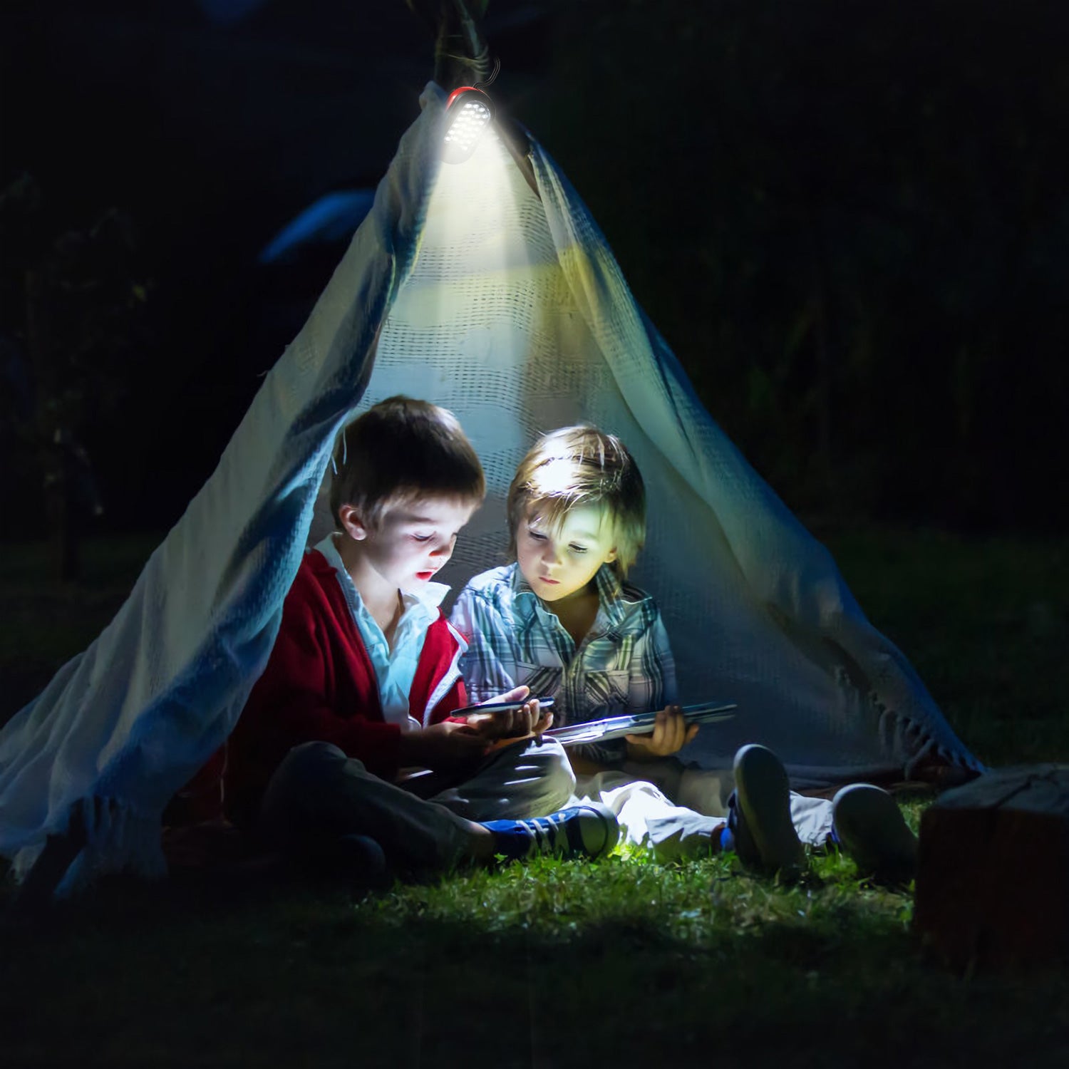 1Pc magnétique LED lampe de travail avec crochet lampe de poche compacte pour le camping randonnée urgence
