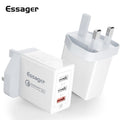 Chargeur de téléphone portable USB à trois ports 30WQC30