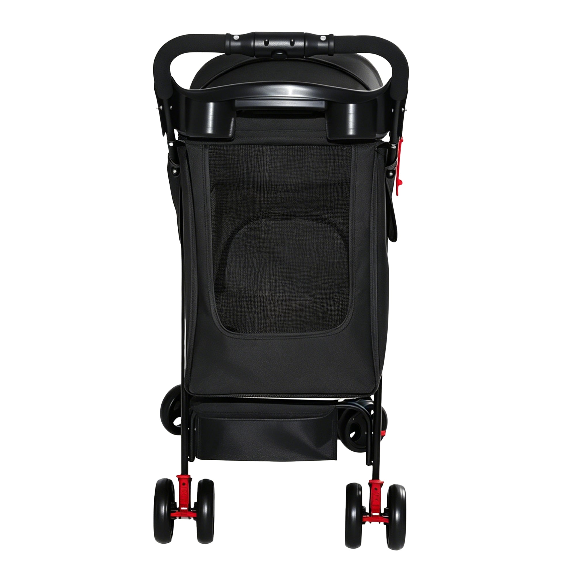 Poussette pliable pour petits chiens et chats de moins de 28 lb avec plateau multifonctionnel