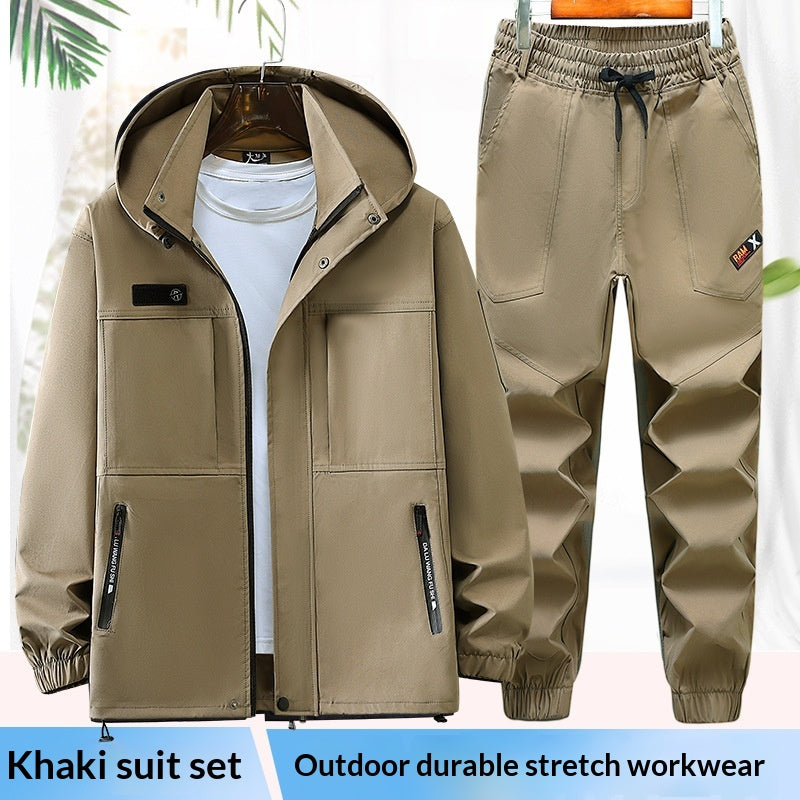 Ensemble de vestes d'alpinisme extérieur anti-vent pour hommes