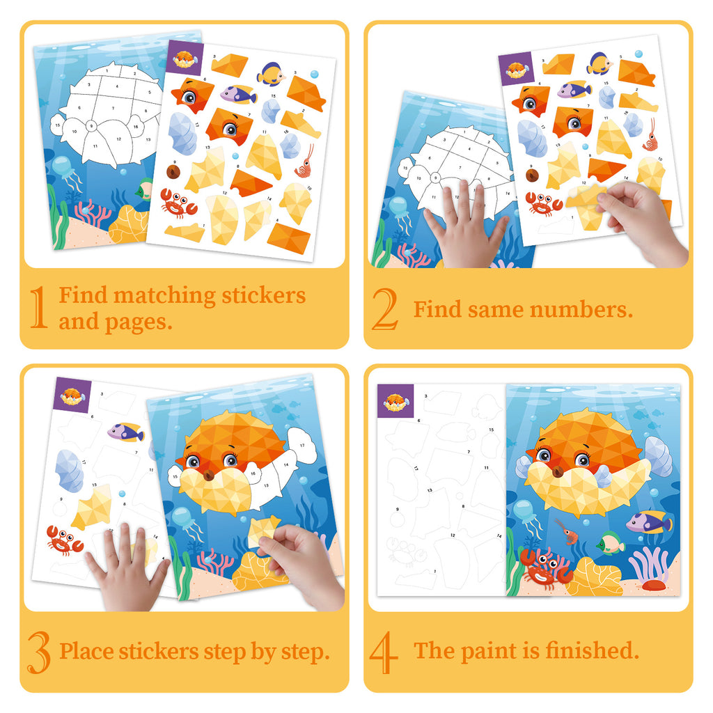 Sticker Puzzle for Creative Kids Learning 3D Puzzle