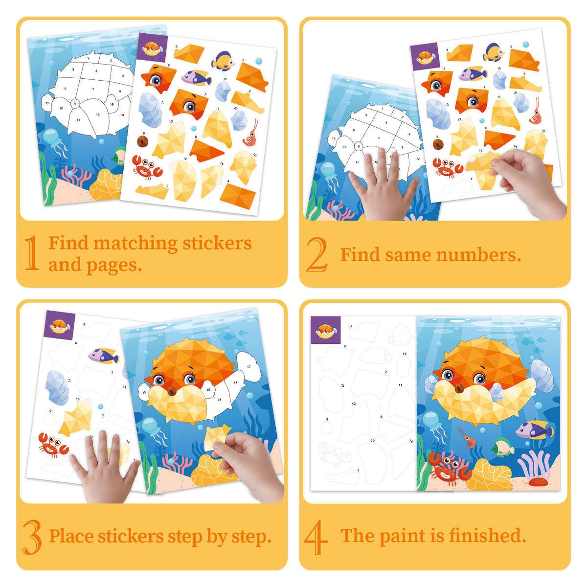 Sticker Puzzle for Creative Kids Learning 3D Puzzle