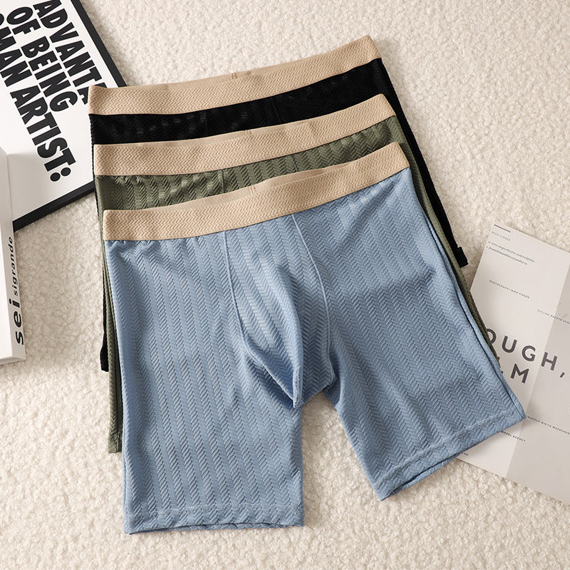 Sous-vêtements pour hommes Haute respirabilité élastique Nylon d'été léger Jacquard