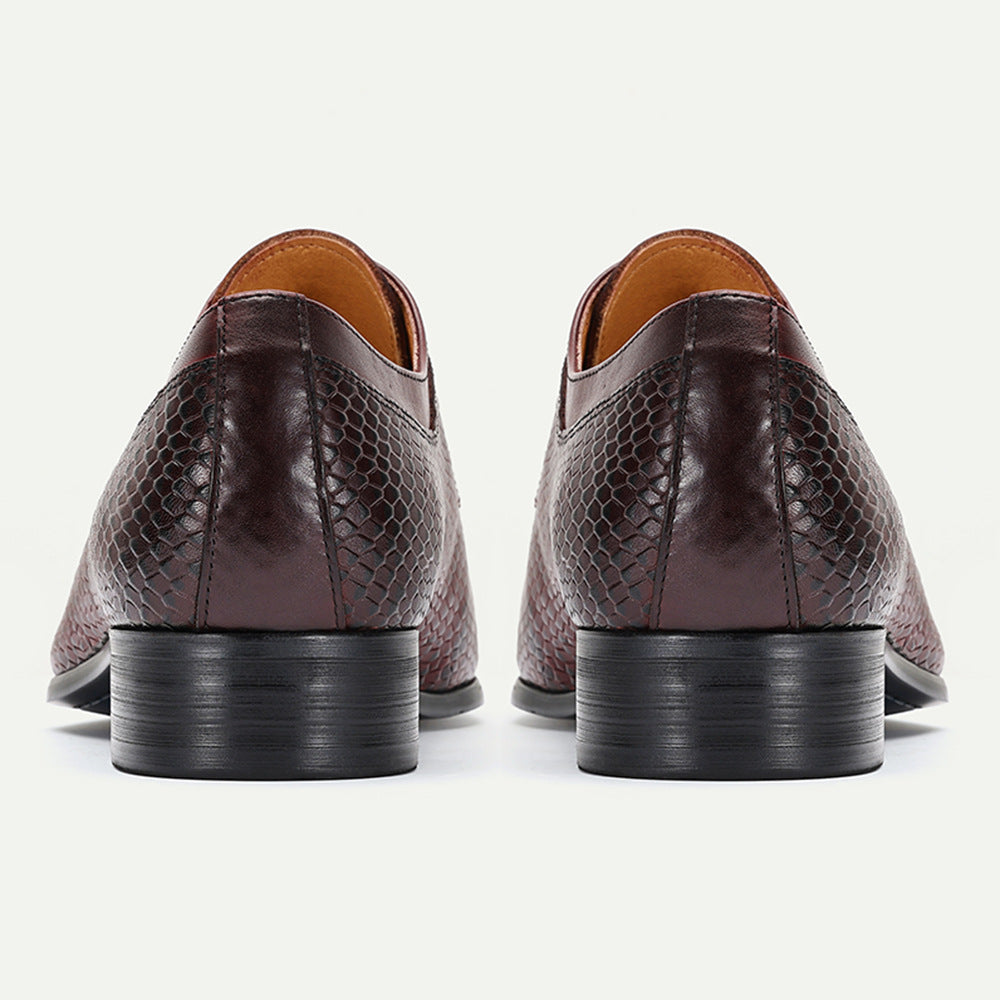 Chaussures en cuir casual pour hommes à quatre saisons