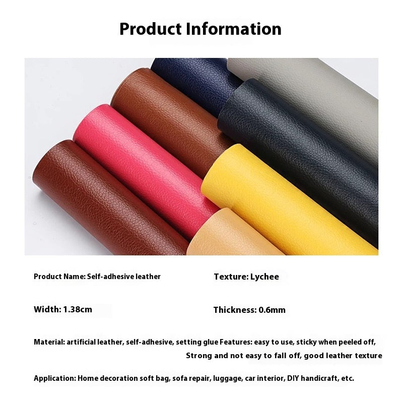Réparation en cuir Atch Adhésif auto-adhésif Sofa Car Seat Repair Interior Patch PU Artif