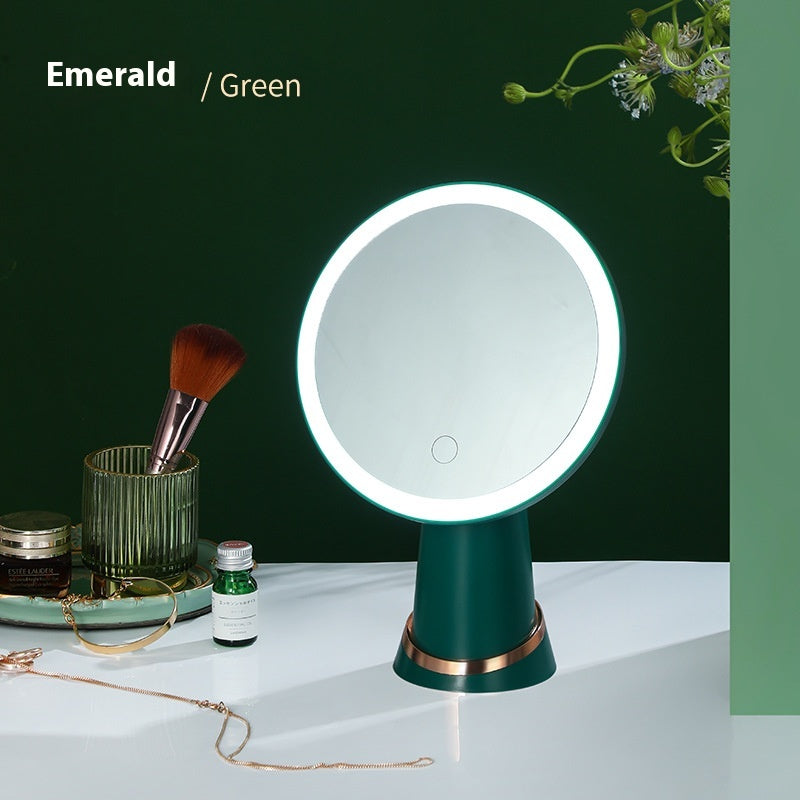 Miroir de maquillage de bureau avec lumière