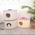 Four-Season Felt Fan-Shaped Cat Villa